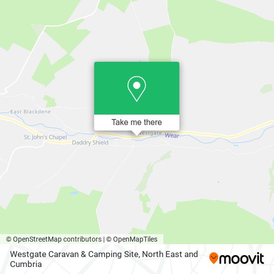Westgate Caravan & Camping Site map