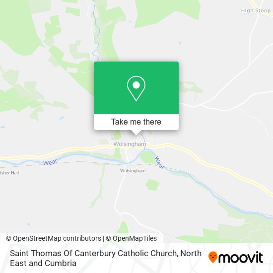 Saint Thomas Of Canterbury Catholic Church map