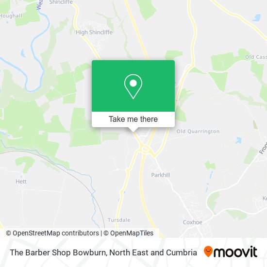 The Barber Shop Bowburn map