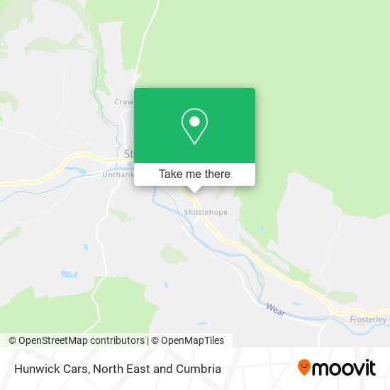 Hunwick Cars map