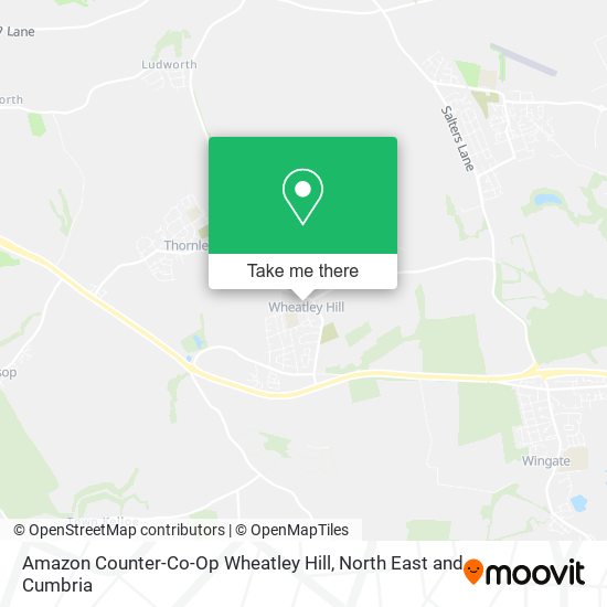 Amazon Counter-Co-Op Wheatley Hill map