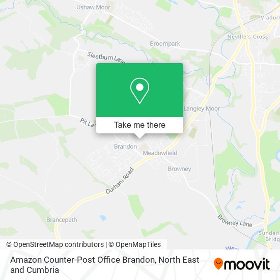 Amazon Counter-Post Office Brandon map