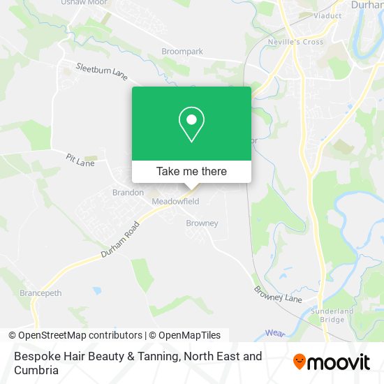 Bespoke Hair Beauty & Tanning map