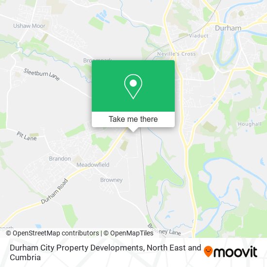 Durham City Property Developments map