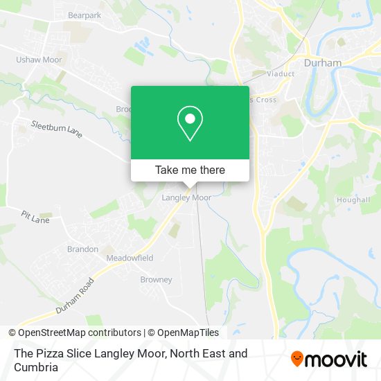 The Pizza Slice Langley Moor map