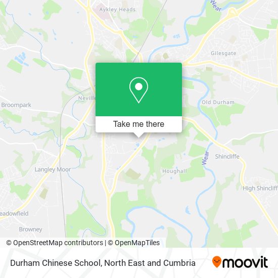 Durham Chinese School map