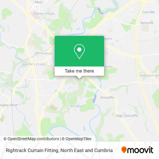 Rightrack Curtain Fitting map