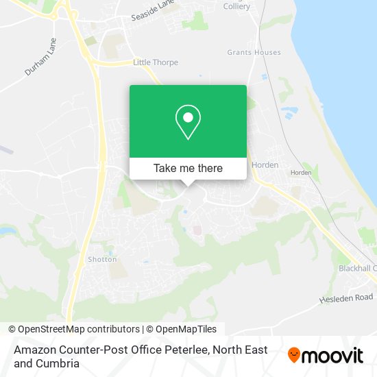 Amazon Counter-Post Office Peterlee map