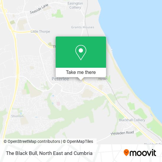 The Black Bull map