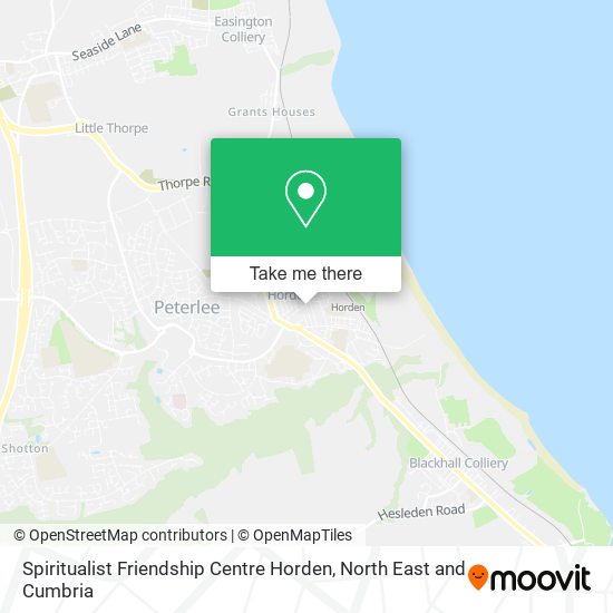 Spiritualist Friendship Centre Horden map