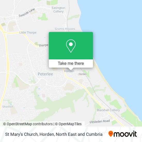 St Mary's Church, Horden map
