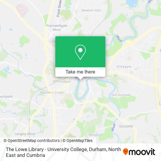 The Lowe Library - University College, Durham map