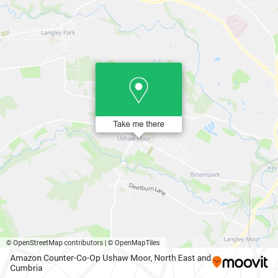 Amazon Counter-Co-Op Ushaw Moor map