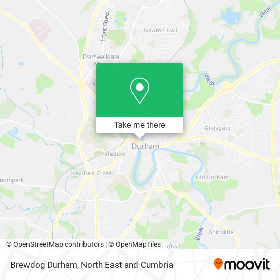 Brewdog Durham map
