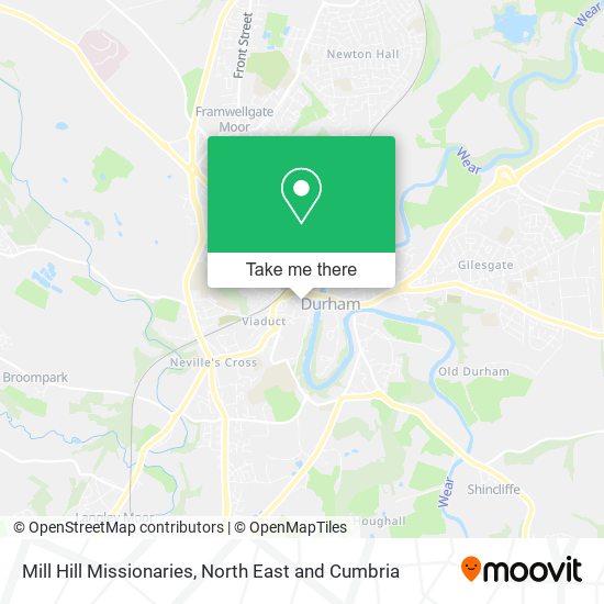 Mill Hill Missionaries map