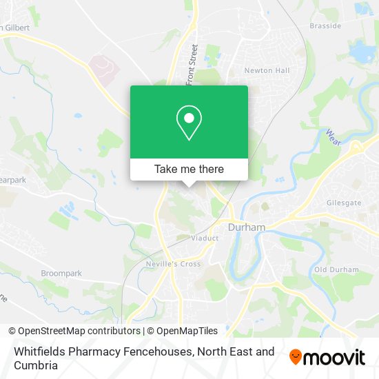 Whitfields Pharmacy Fencehouses map