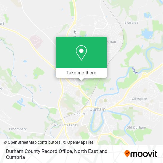 Durham County Record Office map