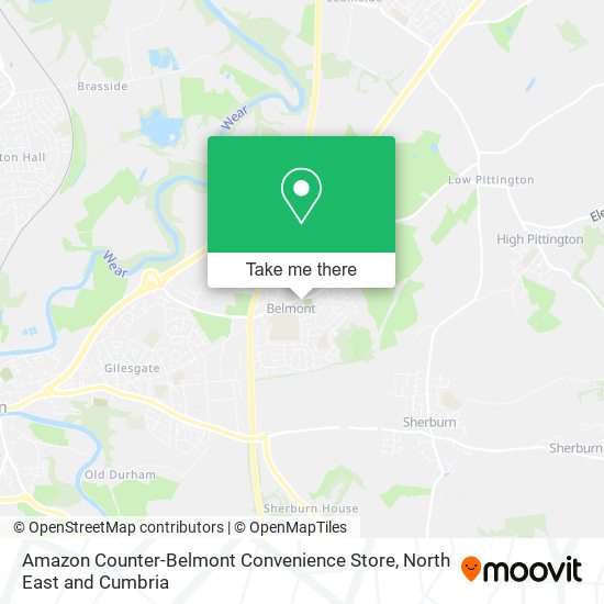 Amazon Counter-Belmont Convenience Store map