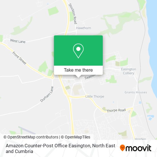 Amazon Counter-Post Office Easington map