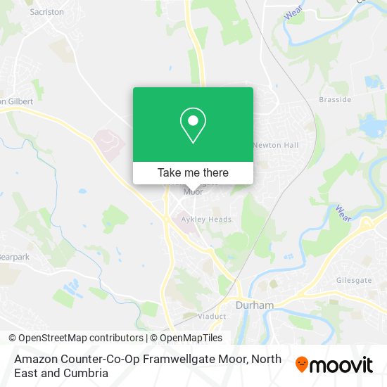 Amazon Counter-Co-Op Framwellgate Moor map