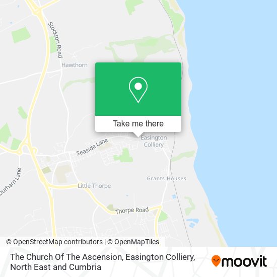 The Church Of The Ascension, Easington Colliery map