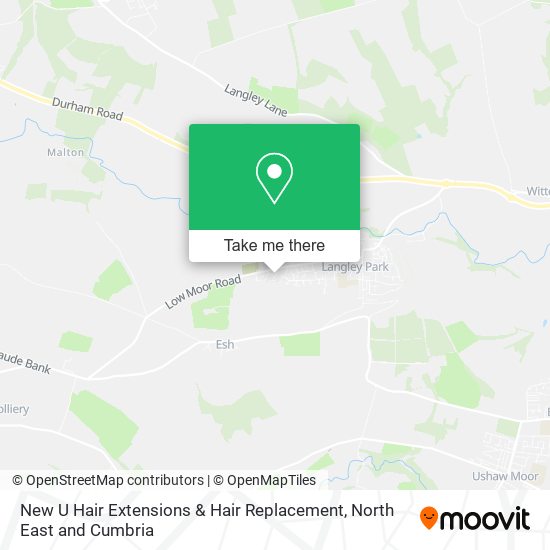 New U Hair Extensions & Hair Replacement map