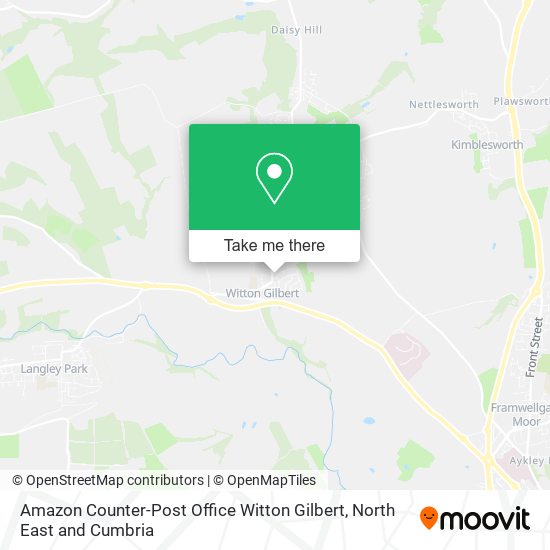 Amazon Counter-Post Office Witton Gilbert map