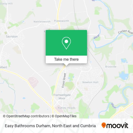 Easy Bathrooms Durham map