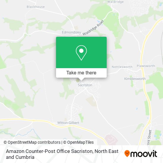 Amazon Counter-Post Office Sacriston map