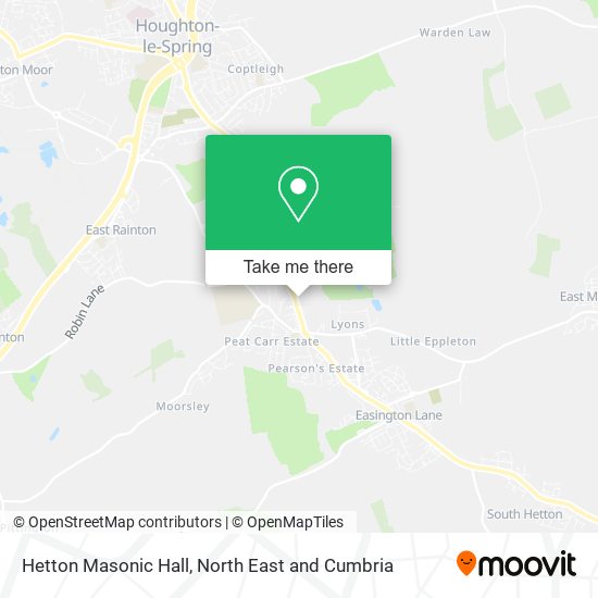 Hetton Masonic Hall map