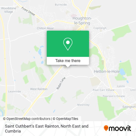 Saint Cuthbert's East Rainton map