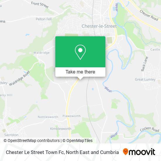 Chester Le Street Town Fc map
