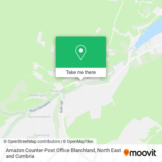 Amazon Counter-Post Office Blanchland map