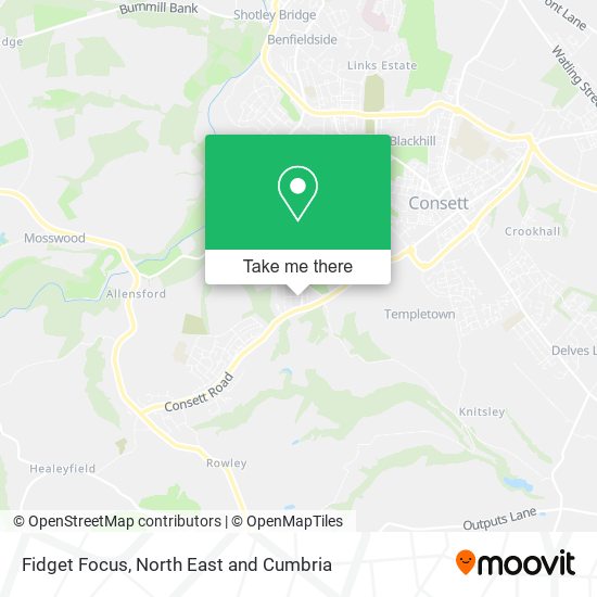 Fidget Focus map