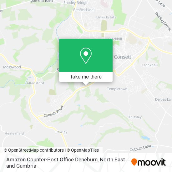 Amazon Counter-Post Office Deneburn map