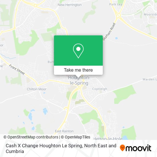 Cash X Change Houghton Le Spring map