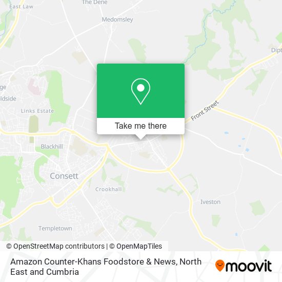 Amazon Counter-Khans Foodstore & News map