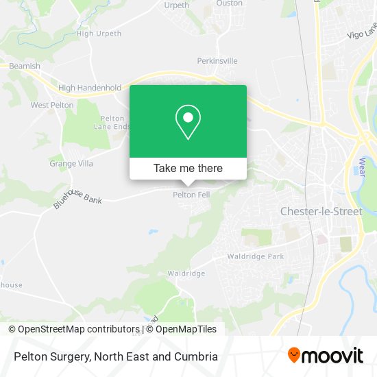 Pelton Surgery map