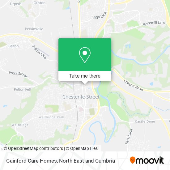 Gainford Care Homes map