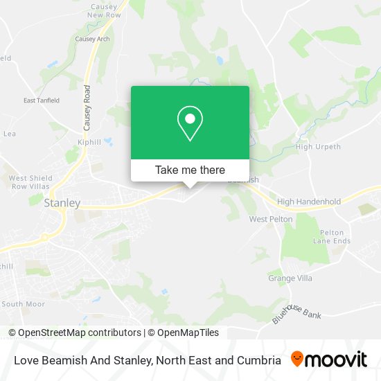 Love Beamish And Stanley map