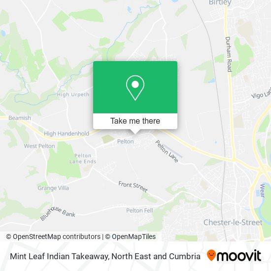 Mint Leaf Indian Takeaway map
