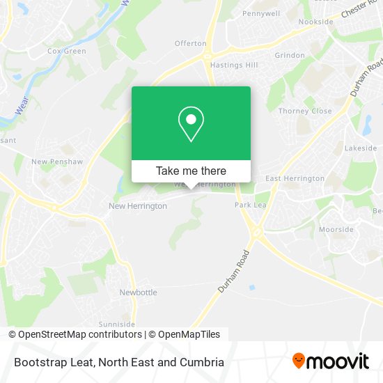 Bootstrap Leat map