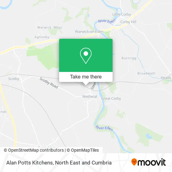 Alan Potts Kitchens map