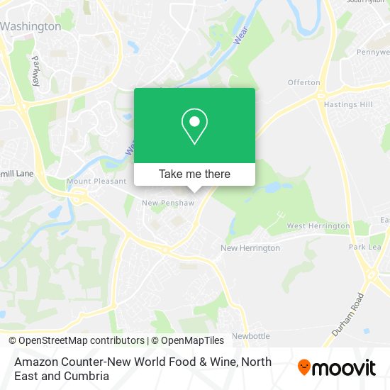 Amazon Counter-New World Food & Wine map