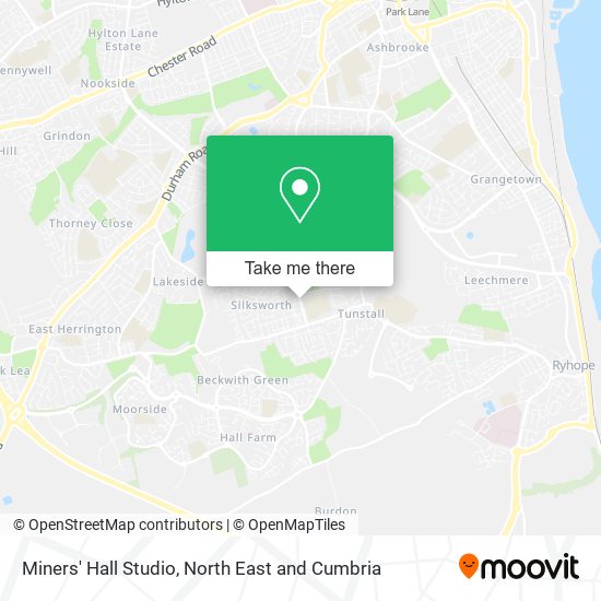 Miners' Hall Studio map