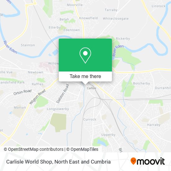 Carlisle World Shop map