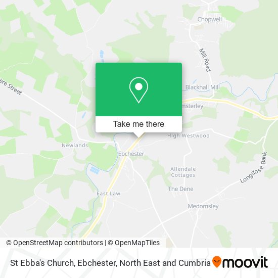 St Ebba's Church, Ebchester map