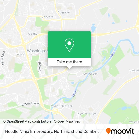 Needle Ninja Embroidery map