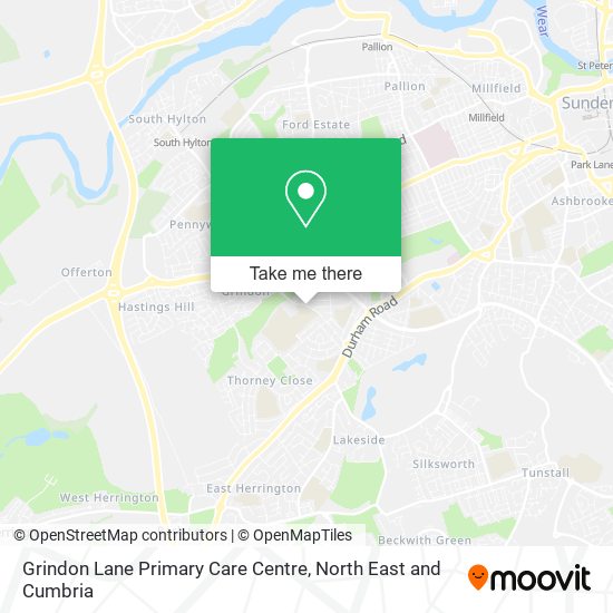 Grindon Lane Primary Care Centre map