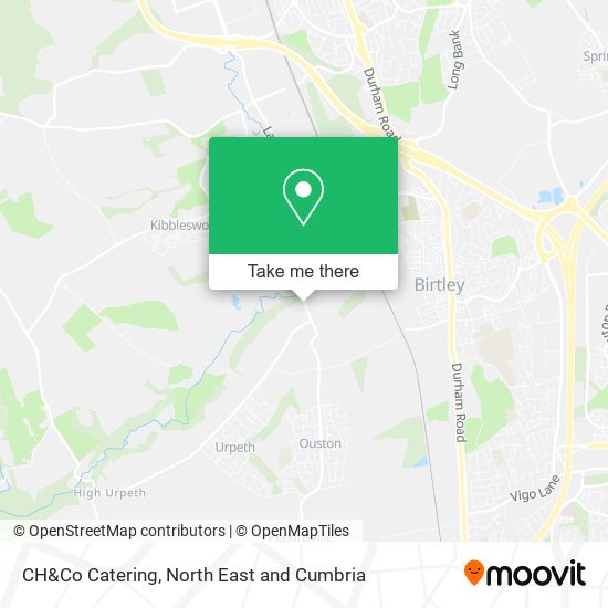 CH&Co Catering map